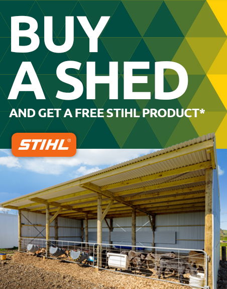 Buy a Shed, Get a Free Stihl Product!*