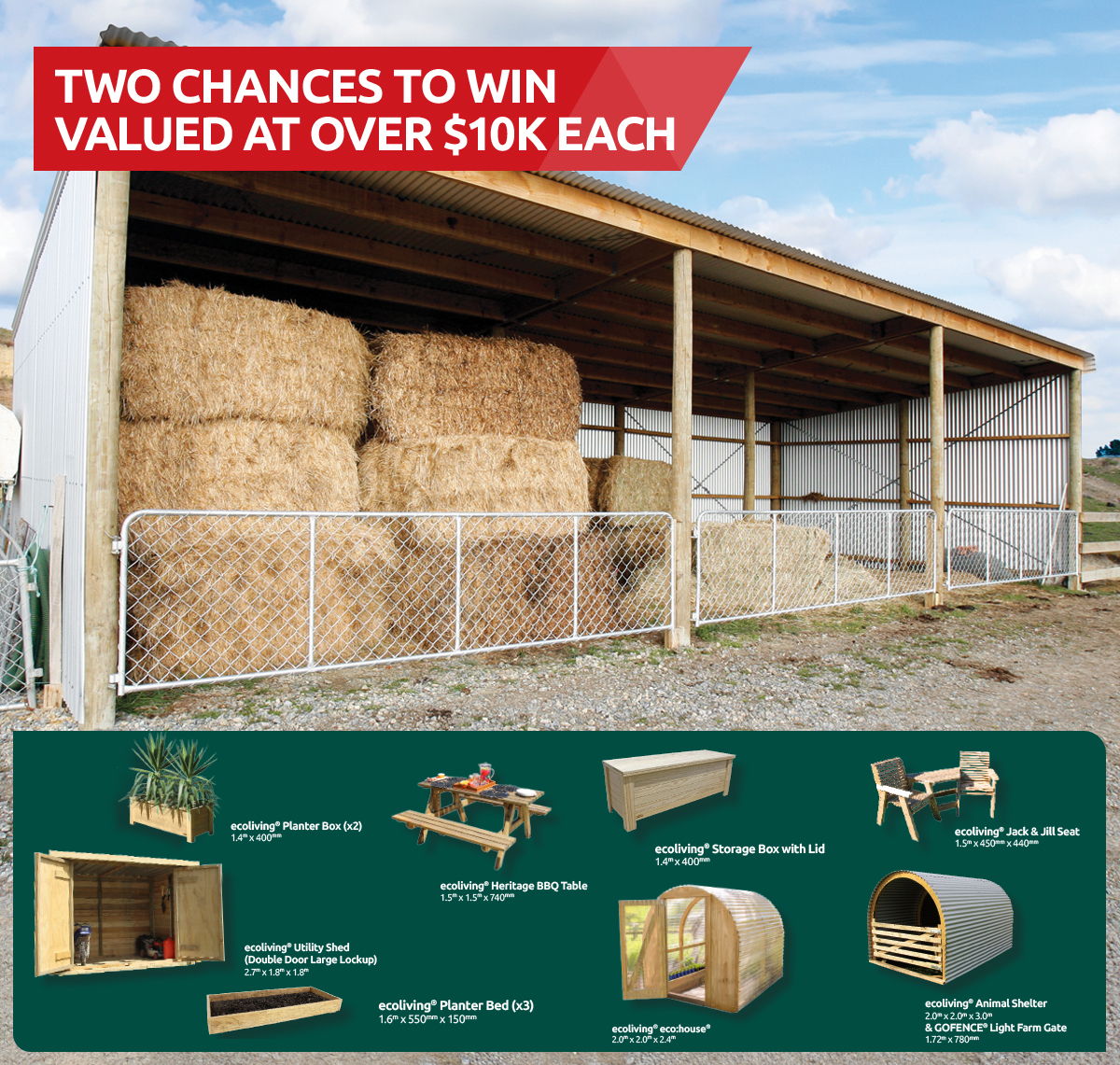 Buy a Shed & Win an Outdoor Living Package