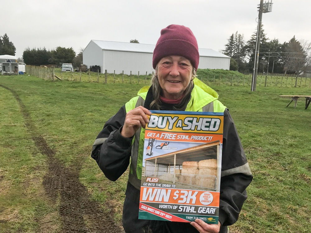 Buy a shed, get a free Stihl product